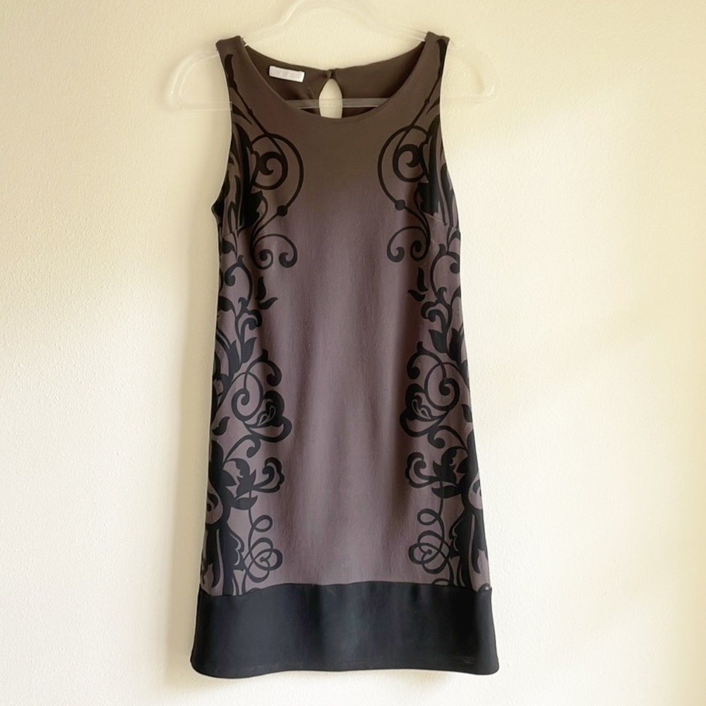 Promod brown midi sleeveless dress